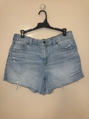 Aerie Daydream Light Blue Denim Women’s Shorts - Distressed Cutoff